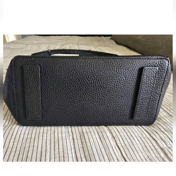 $319 ALLSAINTS All Saints Kita Pebbled Leather Crossbody Shoulder Bag Black - Picture 4 of 10